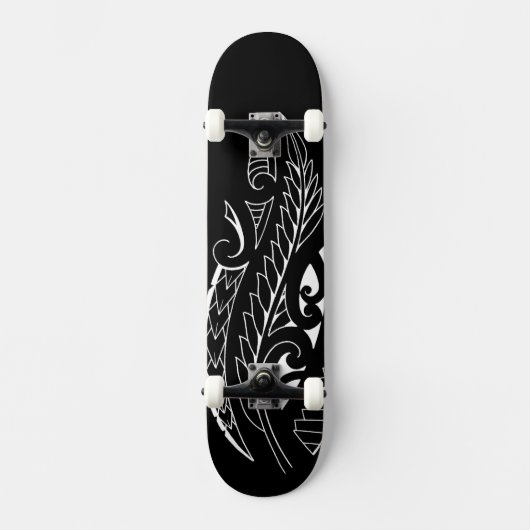 Skateboard Art silverfern blanc de symbole national de la (Recto)