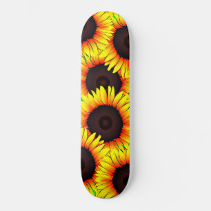 Skateboard Art Sunflowers - Été chaud