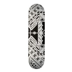 Skateboard Art tribal polynésien de Marquesas sur le