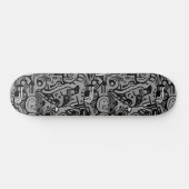Skateboard Art urbain Abstrait monochromatique (Horz)