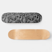 Skateboard Art urbain Abstrait monochromatique (Horz)