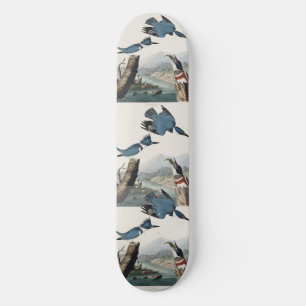 Skateboard Art vintage d'oiseau martin-pêcheur à ceinture d'A