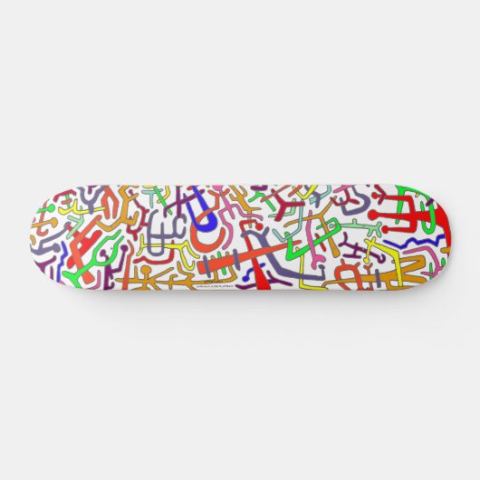 Skateboard ARTBOARD ABSTRAIT (dossier blanc) (Horz)