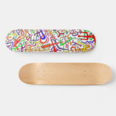 Skateboard ARTBOARD ABSTRAIT (dossier blanc) (Horz)