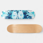 Skateboard Artic Fox Dreamcatcher Ice Blue Floral (Horz)