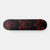 Skateboard artisanal - Noir & Rouge (Horz)