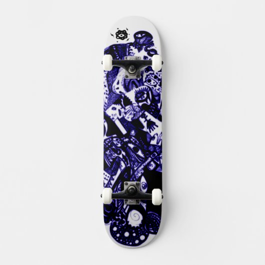 Skateboard Artsy bleu noir (Recto)