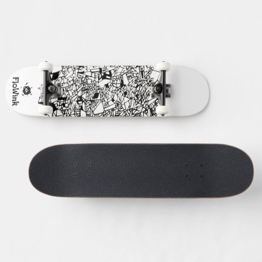 Skateboard Artsy, Cool noir blanc (Horz)