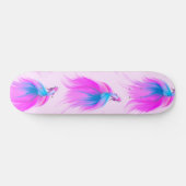 Skateboard Artsy Girly Neon rose bleu peint Betta Poisson (Horz)