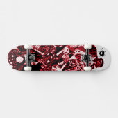 Skateboard Artsy rouge noir (Horz)