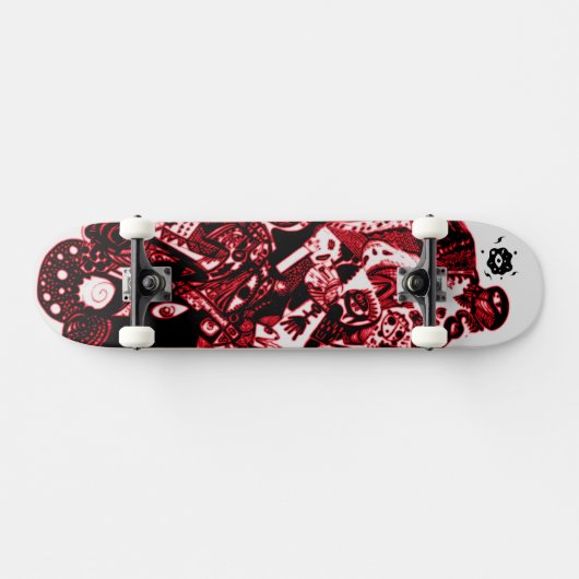 Skateboard Artsy rouge noir (Horz)