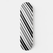 Skateboard Ash Gray Black White Stripes Pattern   (Recto)