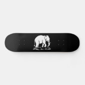 Skateboard Asian Elephants Ahead Thai Elephant Trekking Sign (Horz)