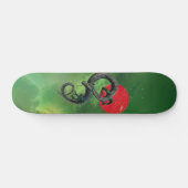 Skateboard Asie de l'Est Dragon Red Sun Nebula (Horz)