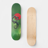 Skateboard Asie de l'Est Dragon Red Sun Nebula (Recto)