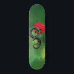 Skateboard Asie de l'Est Dragon Red Sun Nebula<br><div class="desc">Cette conception peut être personnalisée en choisissant l'option personnaliser pour ajouter du texte ou apporter d'autres modifications. Si ce produit a la possibilité de transférer la conception à un autre article, s'il vous plaît assurez-vous d'ajuster la conception pour s'adapter si nécessaire. Contactez-moi à colorflowcreations@gmail.com si vous souhaitez avoir cette conception...</div>