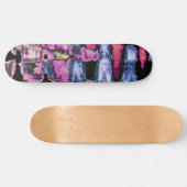 Skateboard Assez mignonne pourpre Cendres Gris et Noir Aquare (Horz)
