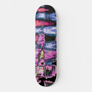 Skateboard Assez mignonne pourpre Cendres Gris et Noir Aquare