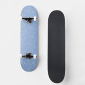 Skateboard Astrologie Pastel Bleu Étoiles Constellation (Recto)