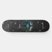 Skateboard Astrologie Signe Zodiaque Cancer Personnalisé (Horz)