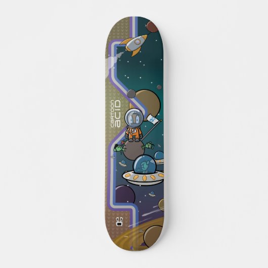 Skateboard Astronaute attiré dans un guet-apens dans l'espace (Devant)