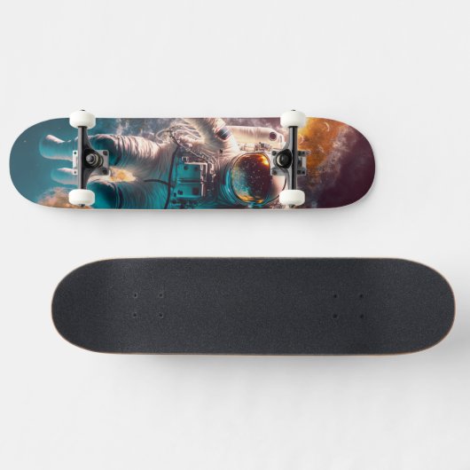 Skateboard astronaute dans l'espace (Horz)