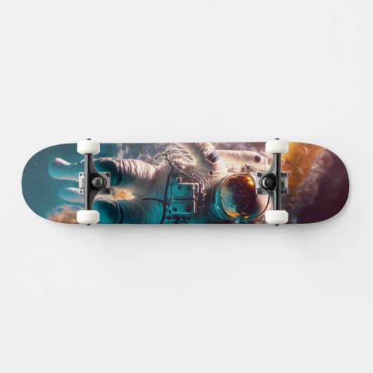 Skateboard astronaute dans l'espace (Horz)