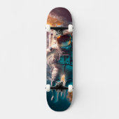 Skateboard astronaute dans l'espace (Recto)