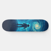 Skateboard Astronaute dans une scène spatiale colorée (Horz)
