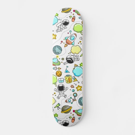 Skateboard Astronaute de l'espace beau cool (Recto)