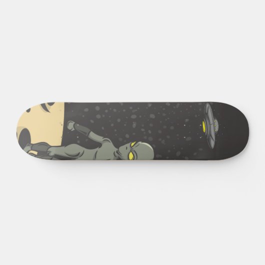 Skateboard Astronaute et alien (Horz)
