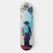 Skateboard Astronaute solitaire (Recto)