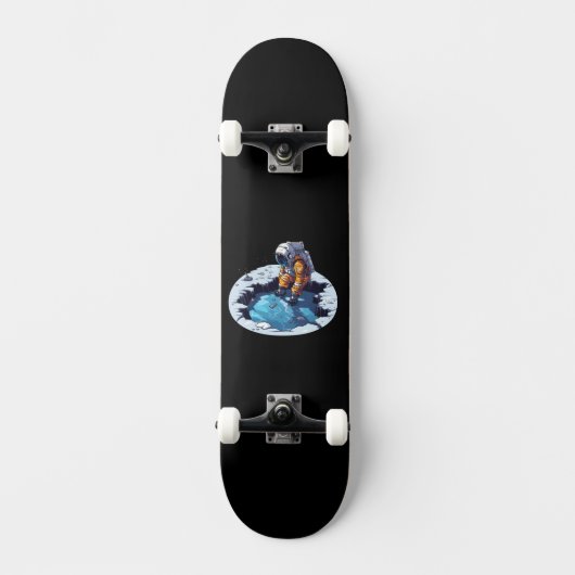 Skateboard Astronaute sur la Lune (Recto)
