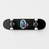 Skateboard Astronaute sur la Lune (Horz)