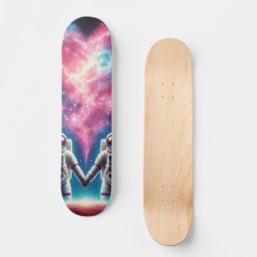 Skateboard Astronauts Patinage Galaxy Deck (Recto)