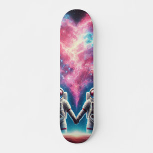 Skateboard Astronauts Patinage Galaxy Deck