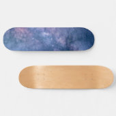 Skateboard Astronomy comos blue purple violet sky stars (Horz)