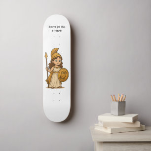 Skateboard Athéna Déesse de Dessin Animé Mignonne – Née pour