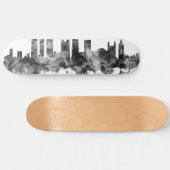 Skateboard Atlanta Georgia Skyline noir blanc (Horz)