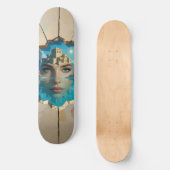 Skateboard Atlantide époustouflante émergeant des profondeurs (Recto)