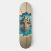 Skateboard Atlantide époustouflante émergeant des profondeurs (Recto)