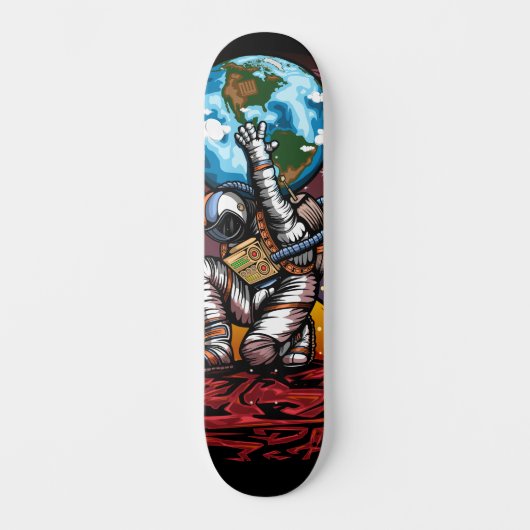 Skateboard Atlas Space Man (Recto)