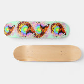 Skateboard Attaque de serpent Psychedelic Surreal Art (Horz)