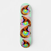 Skateboard Attaque de serpent Psychedelic Surreal Art (Devant)
