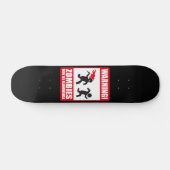 Skateboard Attention: Les zombies sont inflammables (Horz)