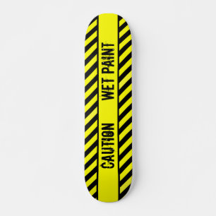 SKATEBOARD ATTENTION - PEINTURE HUMIDE
