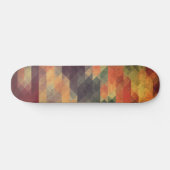 Skateboard Audacieuses géométriques couleurs portées rétros (Horz)