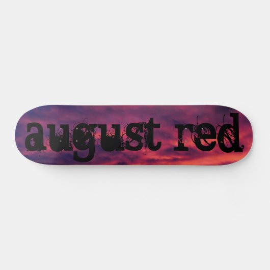 Skateboard august red (Horz)
