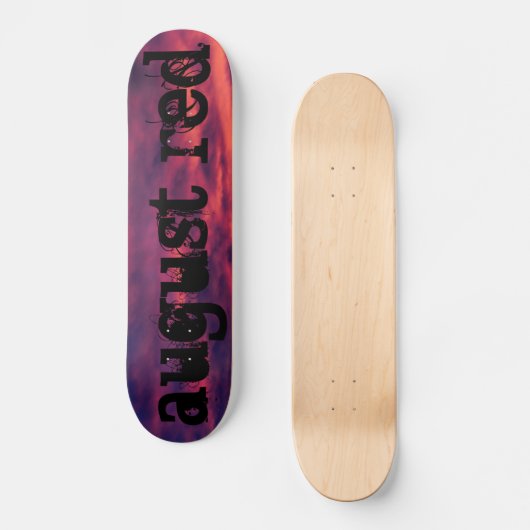 Skateboard august red (Recto)