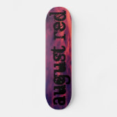 Skateboard august red (Recto)